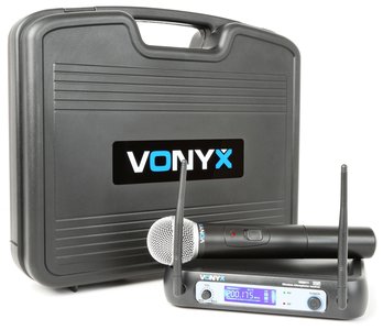 Vonyx WM511 1-kanaal VHF microfoon systeem met handheld en display
