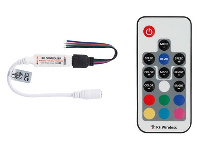 LEDC27 Mini RGB LED-Controller met  RF Afstandsbediening