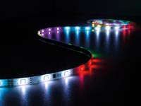 LEDS10DRGB  KIT MET DIGITAAL GEANIMEERDE LED-STRIP, CONTROLLER EN VOEDING - RGB - 150 LEDs - 5 m - 12 VDC