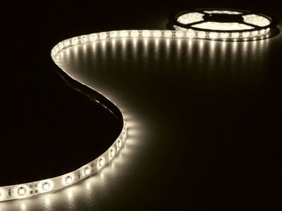 Afkeer zal ik doen Historicus LEDS17WW KIT MET FLEXIBELE LED-STRIP EN VOEDING - WARMWIT - 300 LEDS - 5 m  - 12Vdc - gigatronic