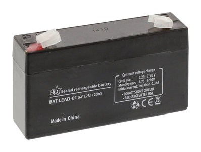 Oplaadbare Loodzuur Accu 6 V 1200 mAh 