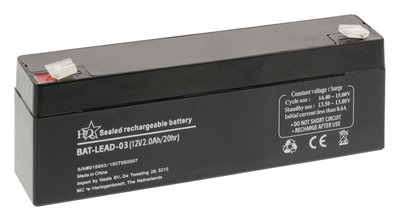 Oplaadbare Loodzuur Accu 12 V 2000 mAh