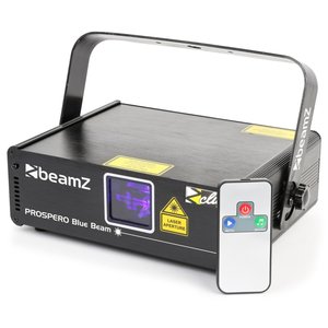 BeamZ Prospero II Laser 150mW Blauw Beam DMX IRC