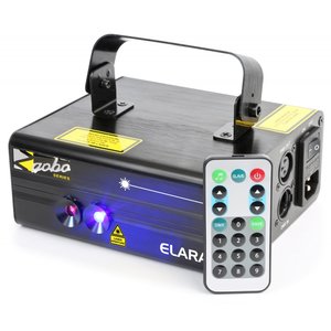 BeamZ Elara Double Laser 300mW RB Gobo DMX IRC