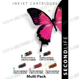 Multipack Replacement SL for Canon 550 Black & 551 Serie