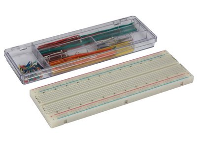 VTBB1 SOLDEERLOZE BREADBOARD - 830 INSTEEKPUNTEN + DRAADBRUGGEN - 140 st.