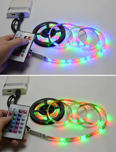 5mtr RGB ledstrip 5v usb met afstandsbediening