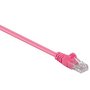 CAT.5E UTP netwerk kabel 0.5 meter violet / rose