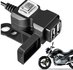 12v-24v Dubbele usb poort waterdicht met beugel voor motor._6