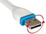 PCMP92W  LAAD- EN SYNCHRONISATIEKABEL - USB 2.0 NAAR LIGHTNING - OMKEERBAAR - ZEER FLEXIBEL - 12 cm - WIT_6