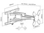 TV MUURBEUGEL WB034 - 17"-40" (43-102 cm) - max. 25 kg - DUN DESIGN_6